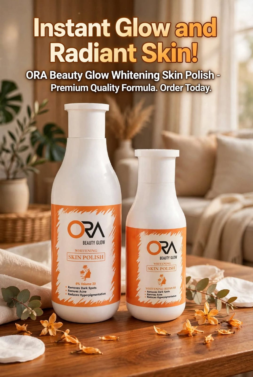 Beauty Glow Whitening Skin Polish with Pro-Vitamin B5 – Glowing & Even Skin Tone